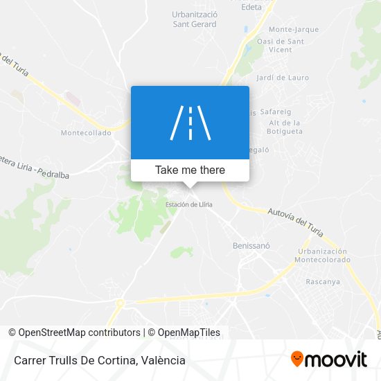 Carrer Trulls De Cortina map