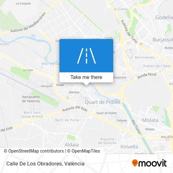 Calle De Los Obradores map