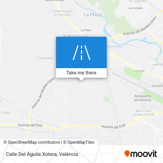 Calle Del Águila Xotera map