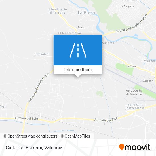 Calle Del Romaní map