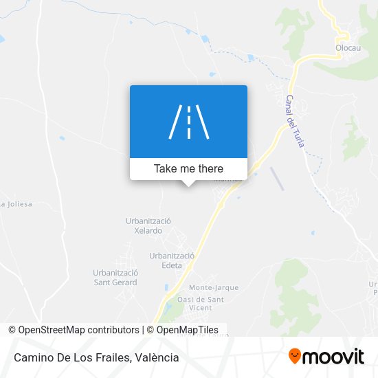 Camino De Los Frailes map