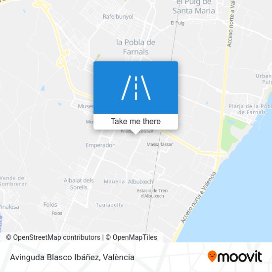 Avinguda Blasco Ibáñez map