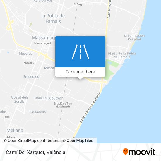 Camí Del Xarquet map
