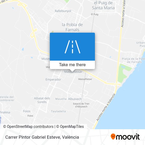 Carrer Pintor Gabriel Esteve map