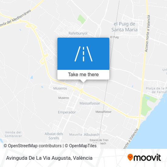 Avinguda De La Via Augusta map