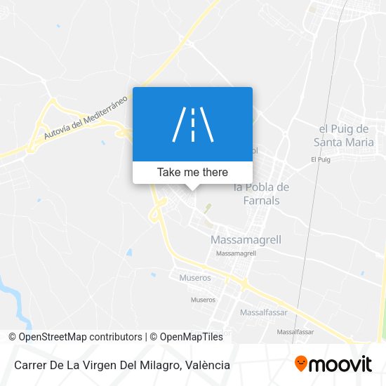 Carrer De La Virgen Del Milagro map