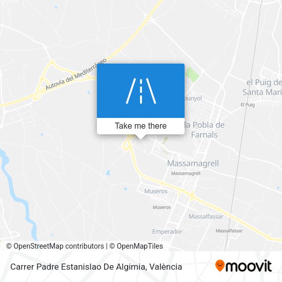 Carrer Padre Estanislao De Algimia map