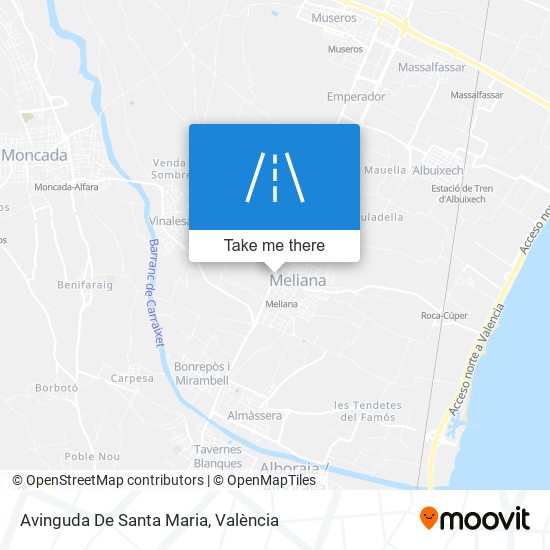 mapa Avinguda De Santa Maria