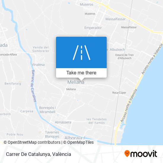 mapa Carrer De Catalunya