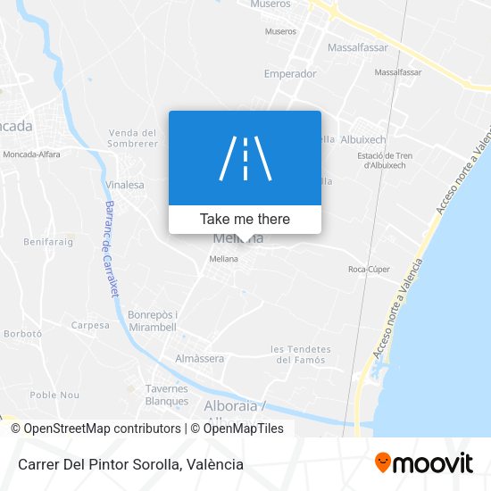 Carrer Del Pintor Sorolla map