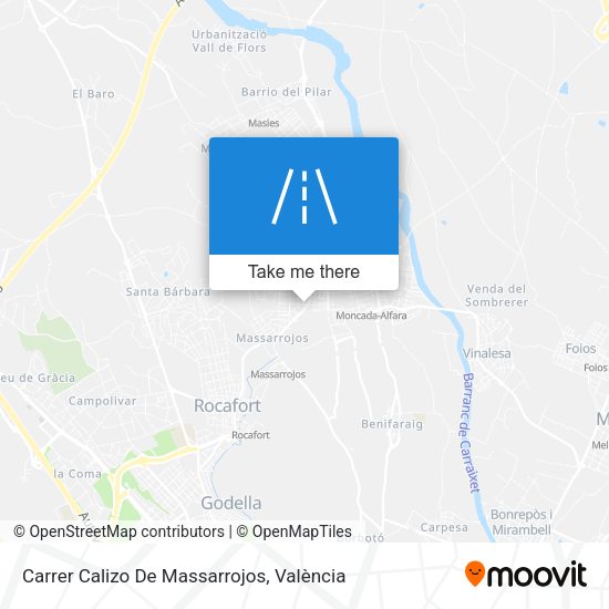 Carrer Calizo De Massarrojos map