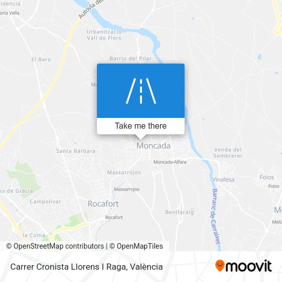 Carrer Cronista Llorens I Raga map