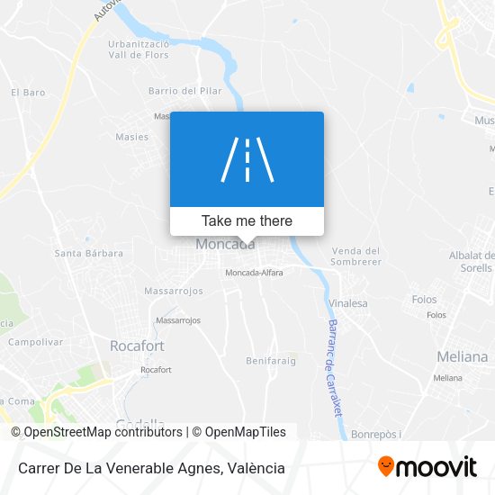Carrer De La Venerable Agnes map