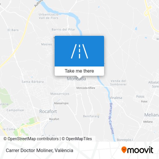 Carrer Doctor Moliner map