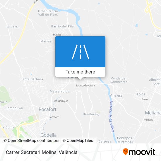 Carrer Secretari Molins map