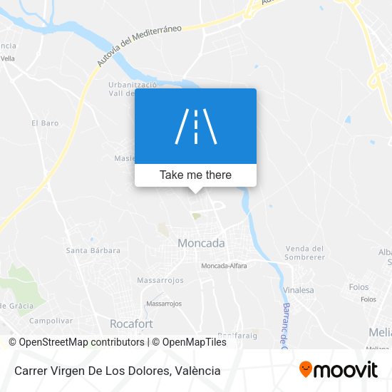 Carrer Virgen De Los Dolores map