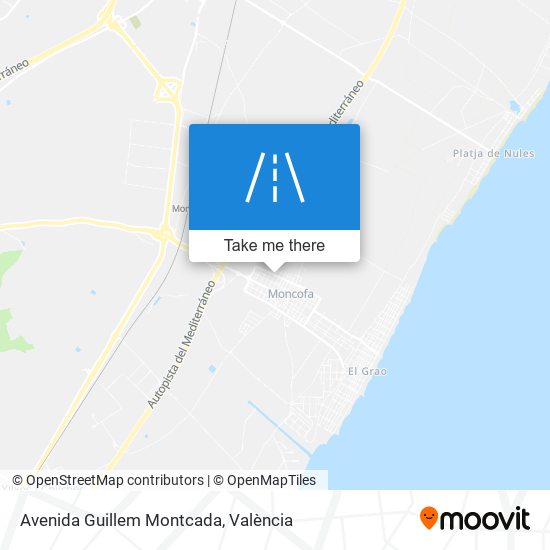 Avenida Guillem Montcada map