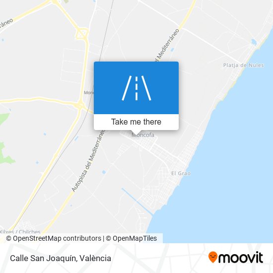 Calle San Joaquín map