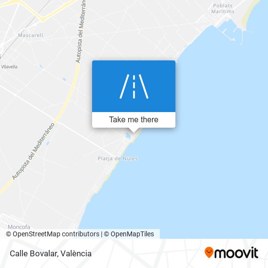 Calle Bovalar map