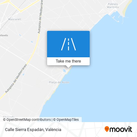 Calle Sierra Espadán map