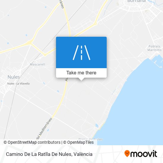Camino De La Ratlla De Nules map