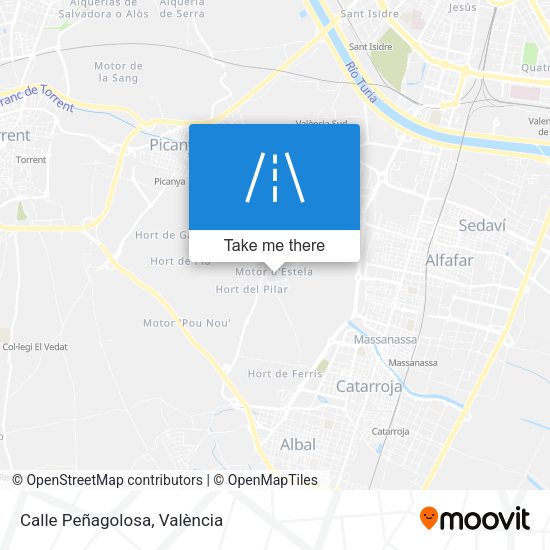 Calle Peñagolosa map