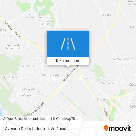 mapa Avenida De La Industria