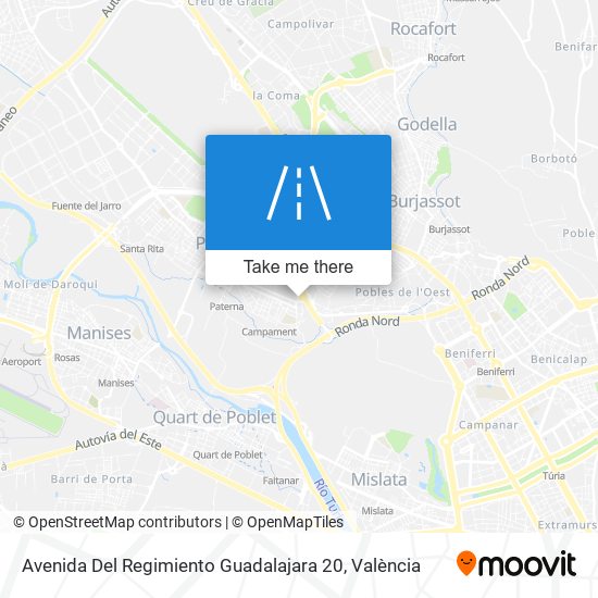 Avenida Del Regimiento Guadalajara 20 map