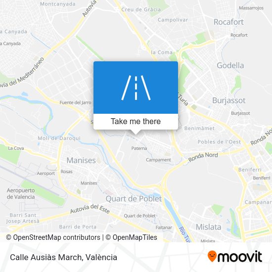 Calle Ausiàs March map