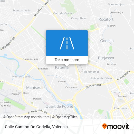 Calle Camino De Godella map