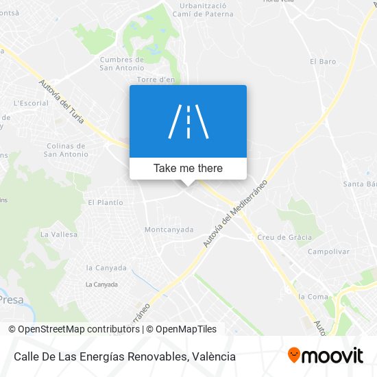 mapa Calle De Las Energías Renovables