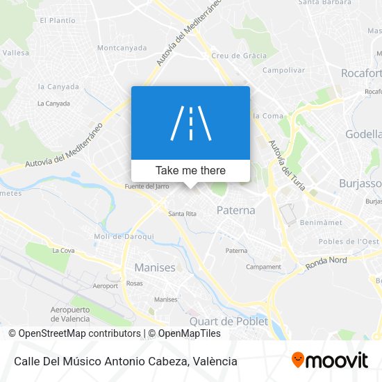 Calle Del Músico Antonio Cabeza map
