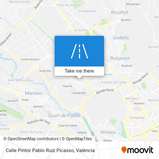 Calle Pintor Pablo Ruiz Picasso map