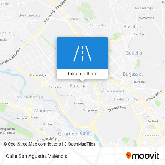 Calle San Agustín map