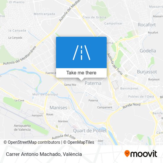 Carrer Antonio Machado map