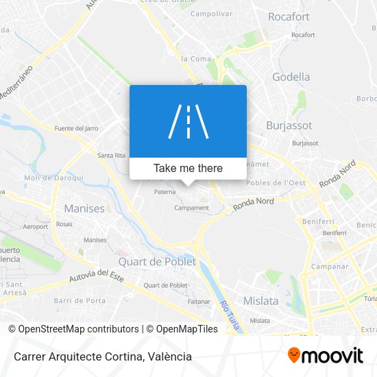 Carrer Arquitecte Cortina map
