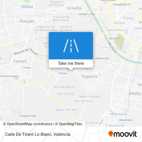Calle De Tirant Lo Blanc map