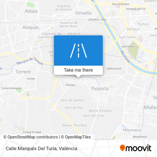 Calle Marqués Del Turia map