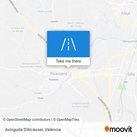 Avinguda D'Alcàsser map