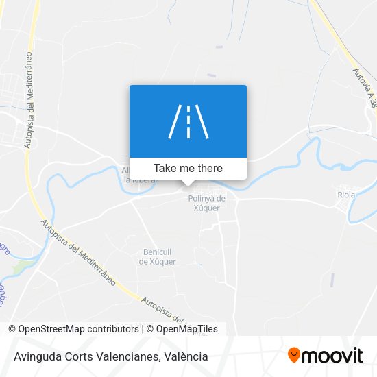 Avinguda Corts Valencianes map