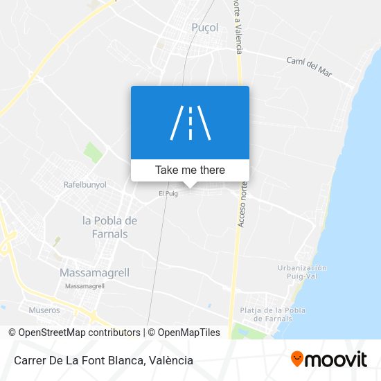 Carrer De La Font Blanca map