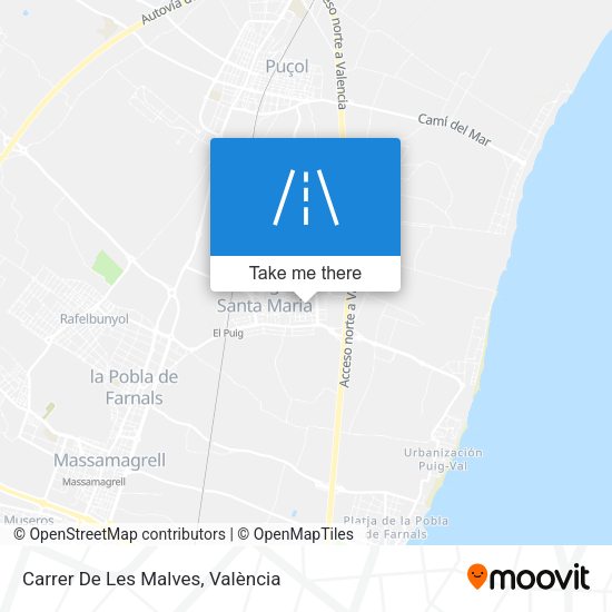 Carrer De Les Malves map
