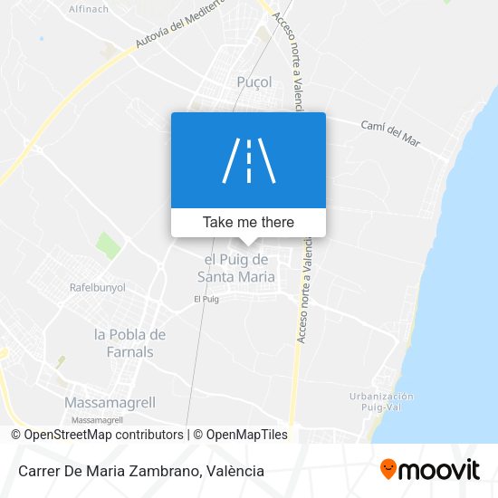 Carrer De Maria Zambrano map