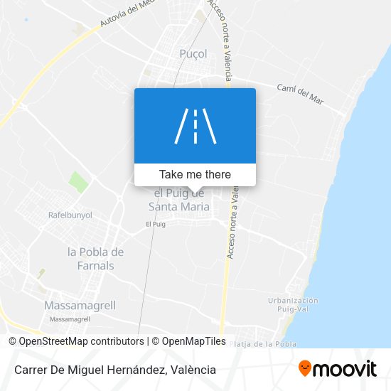 Carrer De Miguel Hernández map