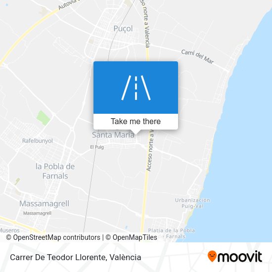 Carrer De Teodor Llorente map