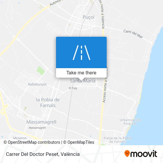 Carrer Del Doctor Peset map