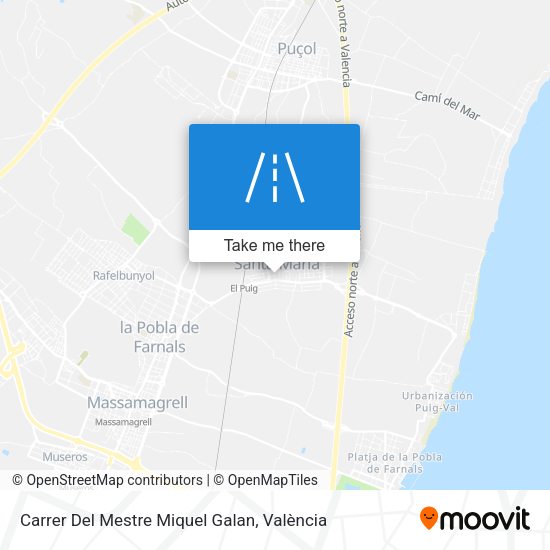 Carrer Del Mestre Miquel Galan map