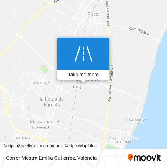 Carrer Mestra Emilia Gutiérrez map