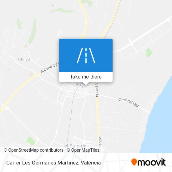 Carrer Les Germanes Martinez map