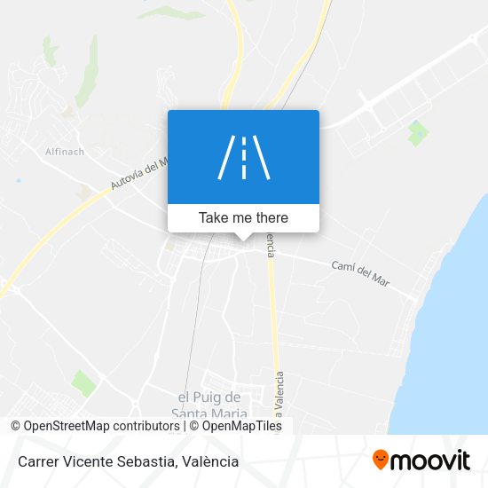 Carrer Vicente Sebastia map